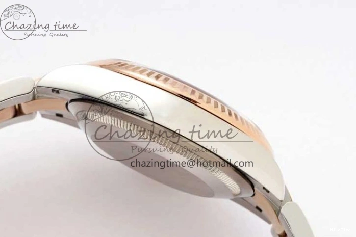 MiroTime 0508 Seasonal DateJust 36mm SS RG DIWF 1:1 Best Edition 904L Steel White Stick Dial on Jubilee Oyster SA 2306